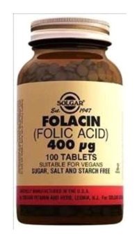 Solgar Folacin (Folic Acid) Aromasız Yetişkin Vitamin 100 Tablet