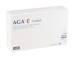 Assos Aga-E Aromasız Yetişkin Vitamin 60 Tablet