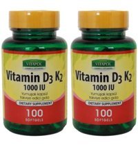 Trunature Vitamin D3-K2 Aromasız Yetişkin Vitamin 100 Tablet