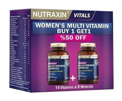 Nutraxin Women'S Multi Vitamin Complex Aromasız Yetişkin Vitamin 60 Tablet