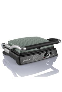 Arnica Diamond GH26252 6 Dilim Granit Çıkartılabilir Plaka Tek Yönlü 2000 W Izgaralı Yeşil Tost Makinesi