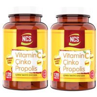 Ncs Vitamin C D Çinko Propolis Aromasız Yetişkin Vitamin 2x120 Tablet