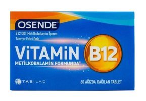 Osende Vitamin B12 Aromalı Yetişkin Vitamin 60 Kapsül