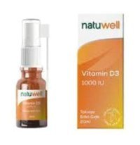 Natuwell Vitamin D3 Aromasız Yetişkin Vitamin 20 ml