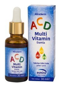 Esmira Acd Vitamin Aromasız Yetişkin Vitamin 30 ml