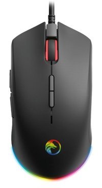 Gametech Poseidon RGB Ergonomik Makrolu Kablolu Siyah Optik Gaming Mouse