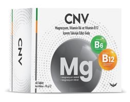 Convita Magnezyum Vitamin B6 Ve Vitamin B12 Aromasız Yetişkin Vitamin 60 Tablet