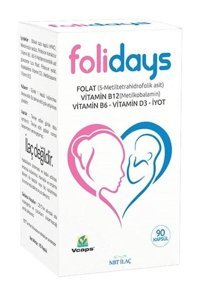 Nbt İlaç Folidays Aromasız Yetişkin Vitamin 90 Kapsül