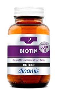 Dinamis Biotin Aromasız Yetişkin Vitamin 100 Tablet