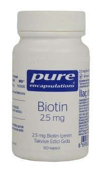 Pure Encapsulations Biotin Aromasız Yetişkin Vitamin 60 Kapsül