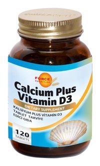 Force Nutrition Caffeinum Plus Vitamin D3 Aromasız Yetişkin Vitamin 120 Tablet
