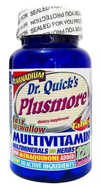 Dr. Quick'S Plusmore Multi Vitamin Mineral Aromasız Yetişkin Vitamin 120 Tablet