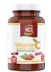 Ncs Vitamin C Zinc Beta Glucan Rose Hips Kuşburnu Yetişkin Vitamin 120 Tablet