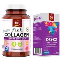 Ncs Tip 1--3 Balık Kollajen Aromasız Yetişkin Vitamin 90 Tablet - 20 ml