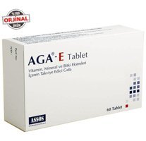 Aga-E Takviye Edici Gıda Bitki Ekstralar Yetişkin Vitamin 60 Tablet