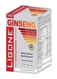 Ligone Ginseng Multivitamin Multimineral Bitki Ekstralar Yetişkin Vitamin 30 Kapsül