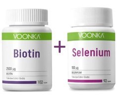 Voonka Biotin + Selenium Aromasız Yetişkin Vitamin 102 Tablet - 92 Kapsül