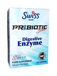 Swiss Digestive Enzyme Aromasız Yetişkin Vitamin 20 Şase