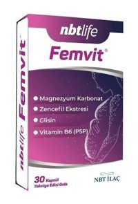 Nbt İlaç Femvit Aromasız Yetişkin Vitamin 30 Kapsül