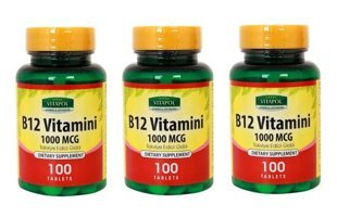 Vitapol Vitamin B12 Aromasız Yetişkin Vitamin 3x100 Tablet