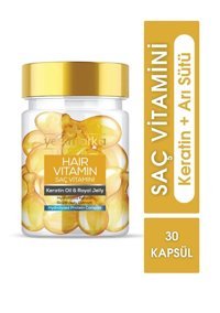 Yeşil Marka Hair Vitamin Keratin Oil Royal Jelly Aromasız Yetişkin Vitamin 30 Kapsül