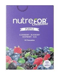 Nutrefor Chewable Purple Meyveli Yetişkin Vitamin 18 Tablet