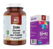 Ncs Çinko - Vitamin D3 + K2 Aromasız Yetişkin Vitamin 120 Tablet