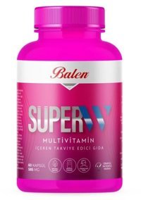 Balen Süper-W Multivitamin Bitki Ekstralar Yetişkin Vitamin 60 Kapsül