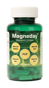 Magneday Magnezyum Complex Aromasız Yetişkin Vitamin 60 Kapsül