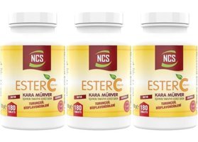 Ncs Ester C Vitamini Karamürverli Yetişkin Vitamin 3x180 Tablet