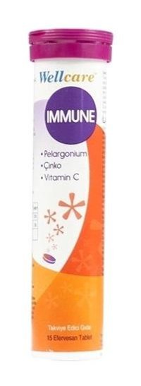 Wellcare Immune Portakallı Yetişkin Vitamin 15 Tablet