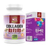 Ncs Tip 1-2-3 Kollajen Aromasız Yetişkin Vitamin 180 Tablet - 20 ml