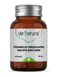 Venatura Vitamin B2 (Riboflavin) Aromasız Yetişkin Vitamin 100 Kapsül