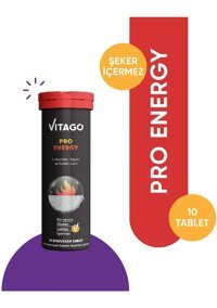 Vitago Pro Energy L-Karnitin Taurin Portakallı Yetişkin Vitamin 30 Kapsül