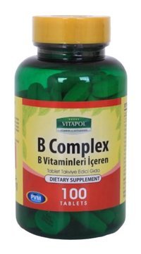 Vitapol Vitamin B Complex Aromasız Yetişkin Vitamin 100 Tablet