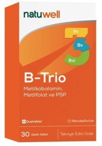 Natuwell B-Trio Aromasız Yetişkin Vitamin 30 Tablet
