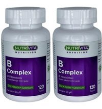 Nutrivita Vitamin B Complex Aromasız Yetişkin Vitamin 2x120 Tablet
