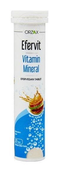 Orzax Vitamin Mineral Aromasız Yetişkin Vitamin 20 Tablet
