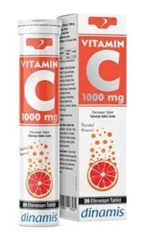 Dinamis Vitamin C greyfurt Yetişkin Vitamin 20 Tablet