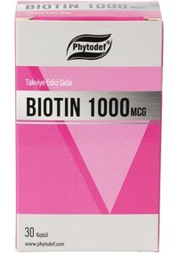 Phytodef Biotin Aromasız Yetişkin Vitamin 30 Kapsül