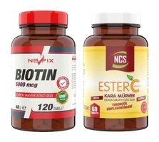 Nevfix Biotin Bitki Ekstralar Yetişkin Vitamin 60 Tablet - 120 Tablet