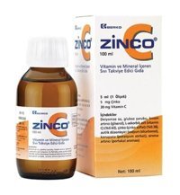 Zinco Mineral Vitamin Sıvı Takviyesi Aromasız Yetişkin Vitamin 100 ml