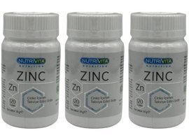 Nutrivita Zinc Aromasız Yetişkin Vitamin 3x120 Tablet