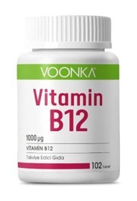 Voonka Vitamin B12 Aromasız Yetişkin Vitamin 60 Kapsül
