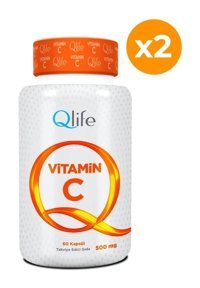 Qlife Vitamin C Aromalı Yetişkin Vitamin 2x60 Kapsül