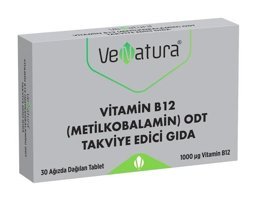 Venatura Vitamin B12 Metilkobalamin Odt Aromasız Yetişkin Vitamin 30 Tablet