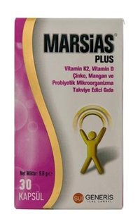 Marsias Plus Aromasız Yetişkin Vitamin 30 Kapsül