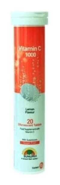 Sunlife Vitamin C Meyveli Yetişkin Vitamin 20 Tablet
