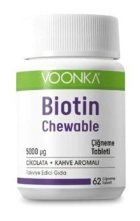 Voonka Biotin Aromasız Yetişkin Vitamin 62 Tablet