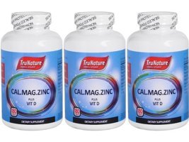 Trunature Calcium Magnesium Zinc Plus Vitamin D Aromasız Yetişkin Vitamin 180 Tablet